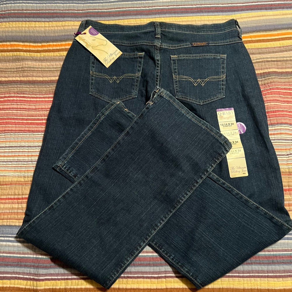 Wrangler Q Baby Women's The Ultimate Riding Jean Vented Bootcut Stretch 13/14x34